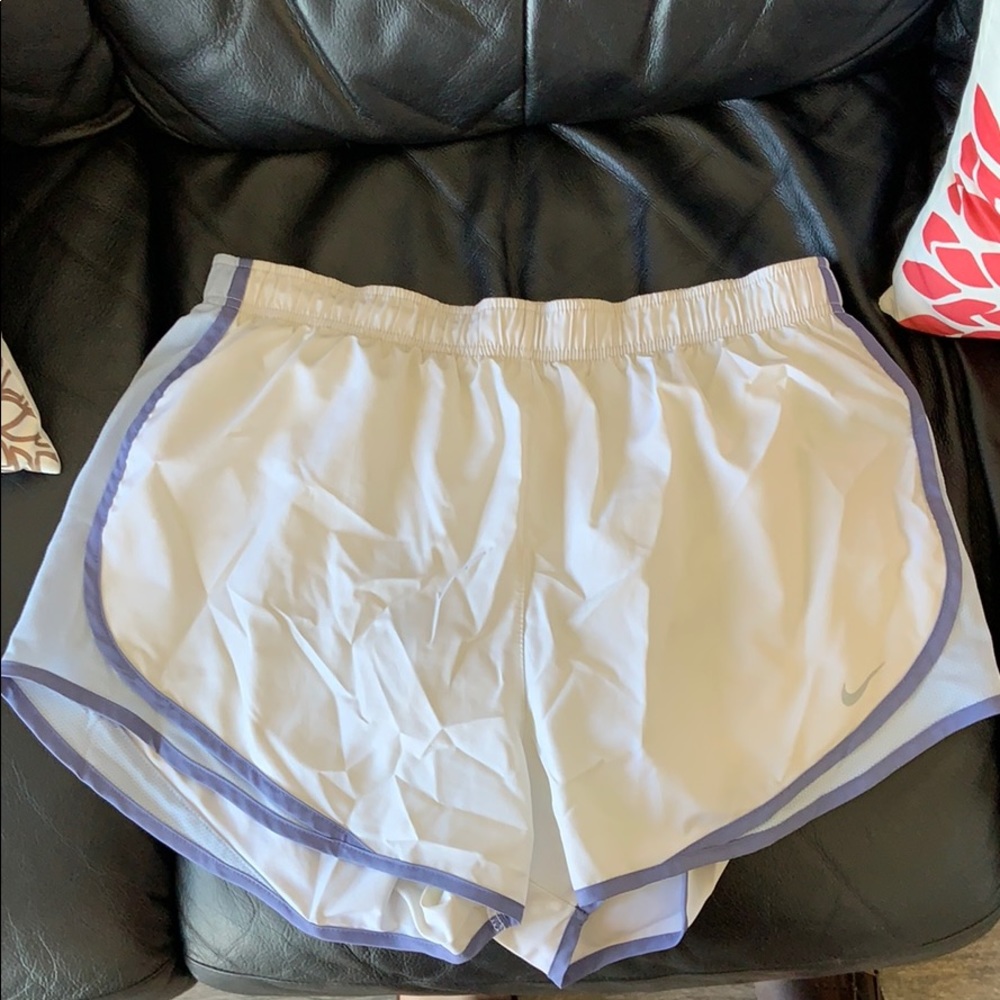 White NIKE shorts